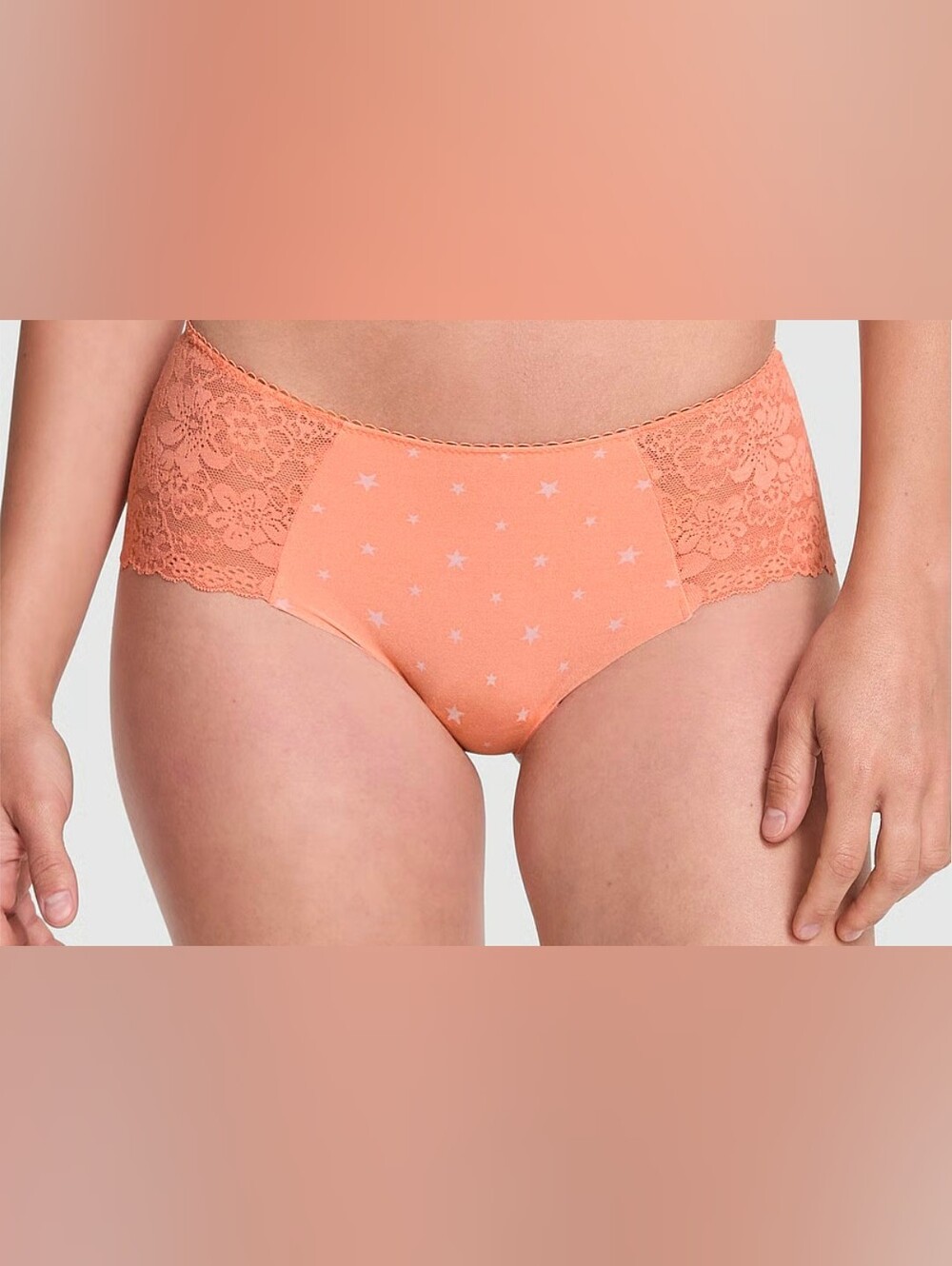 Victoria's Secret No Show Lace Cheeky Panty, Size L